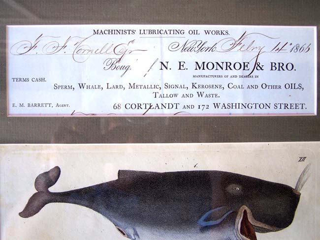 A framed grouping of 19th century Whaling related items — image 4